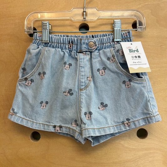 Light Wash Mickey Denim Shorts