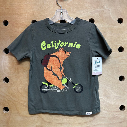 Organic Green 'California' Bear Tee