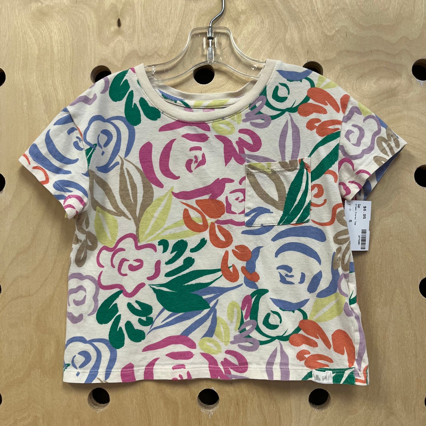 Cream Floral Tee
