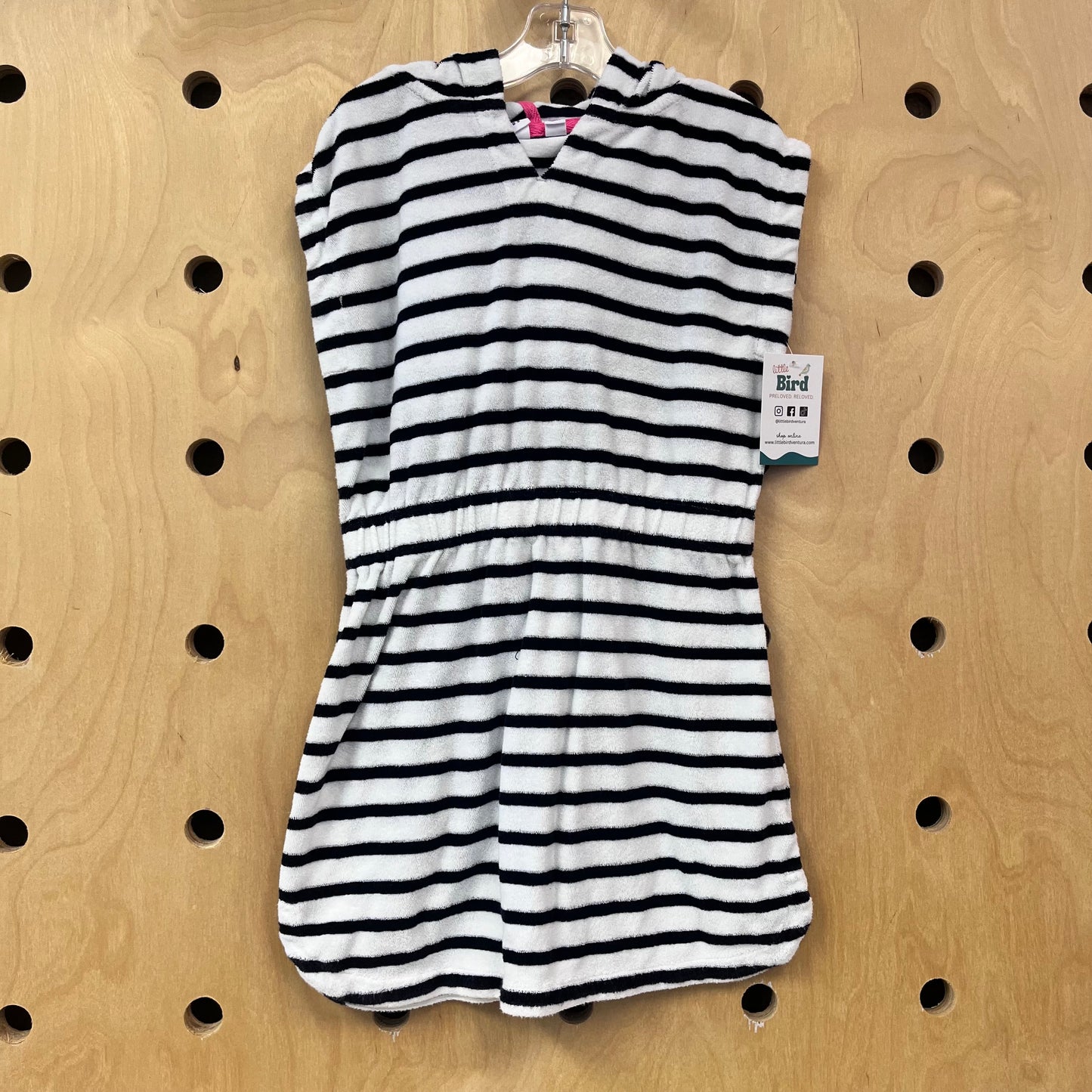 B+W Strped Terry Swim Cover