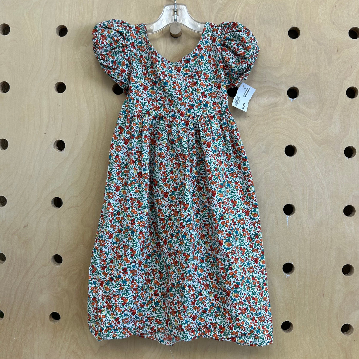 White Fall Floral Dress