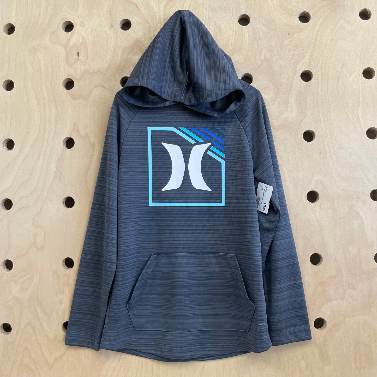 Grey Logo Lightweight Active Hoodie
