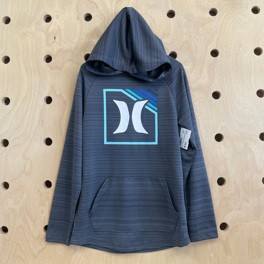 Grey Logo Lightweight Active Hoodie