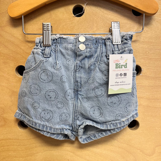 Denim Smiley World Shorts