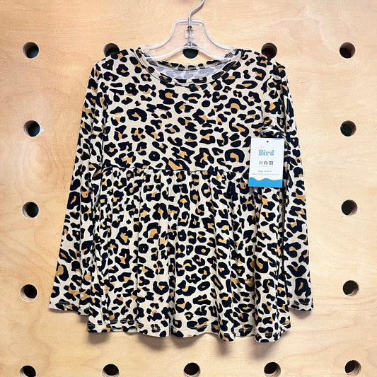 Bamboo Leopard Peplum Top