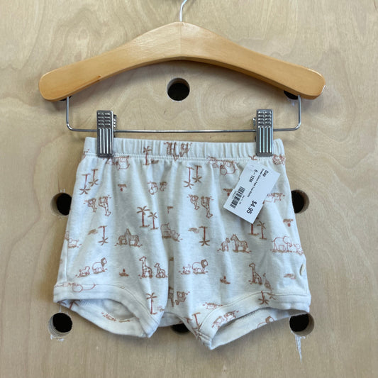 Cream Cotton Palm Tree Shorts