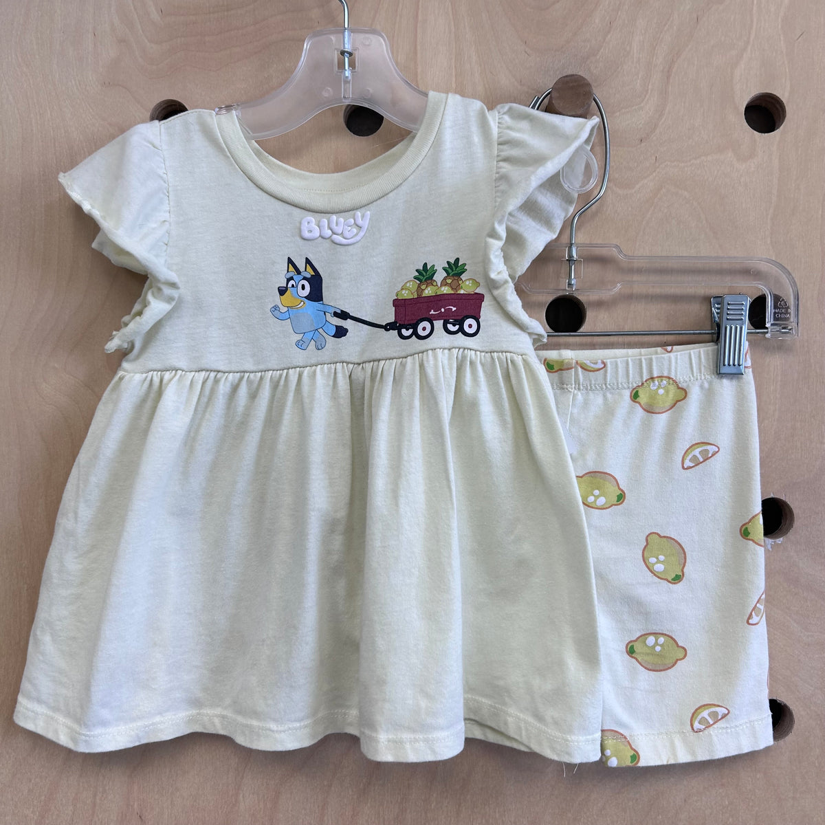Yellow Bluey Top & Shorts