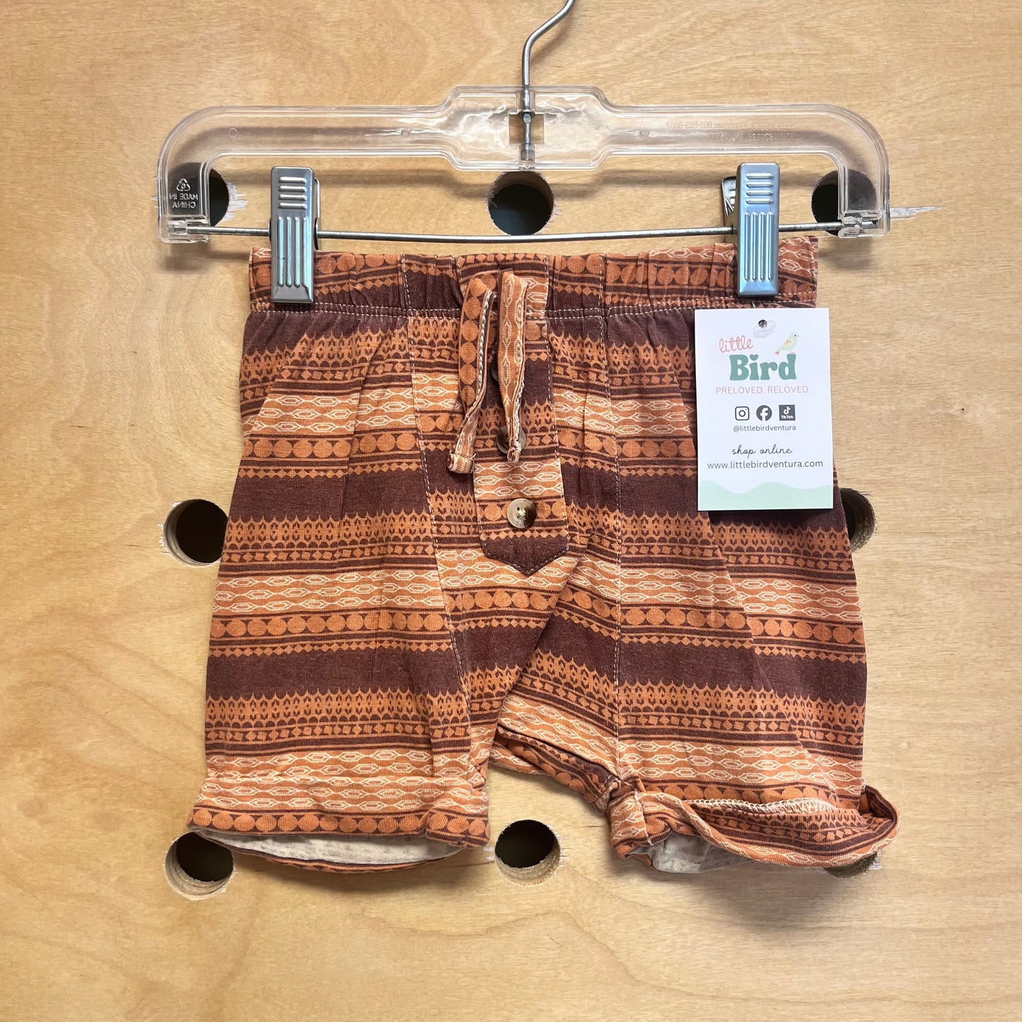 Brown Patterned Bamboo Bloomers