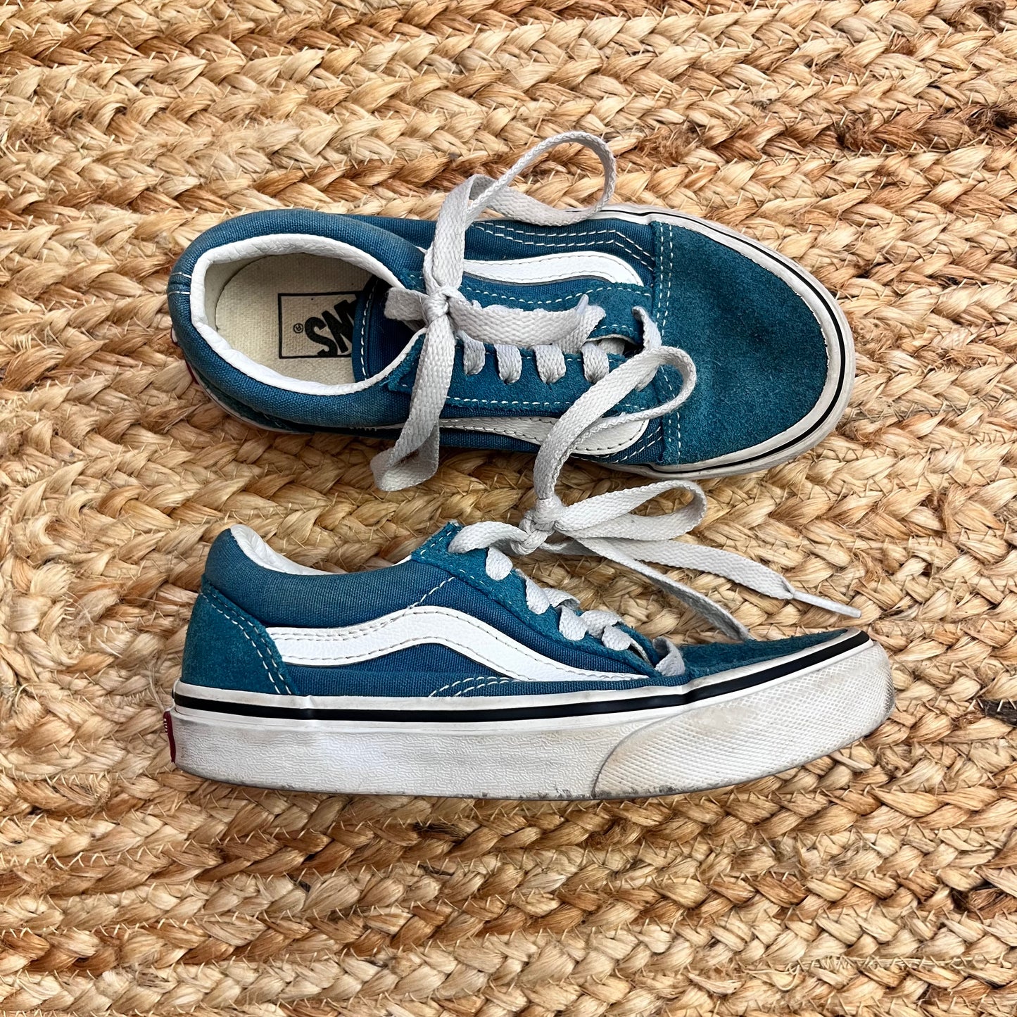 Blue Lace Skate Sneakers