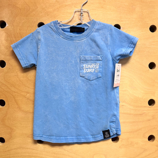 Heather Blue Sunrise Surf Tee