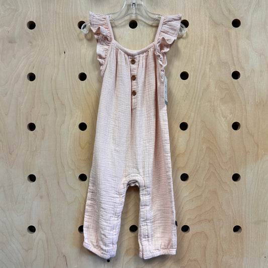 Pink Gauze Romper