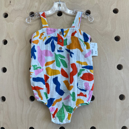 Gauze Floral Romper
