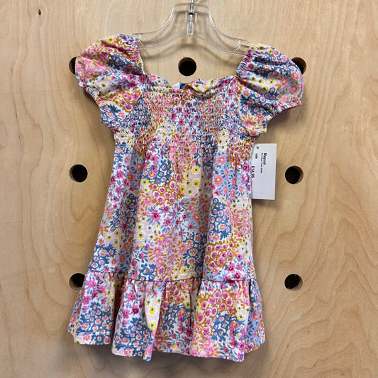 Smocked Floral Dress