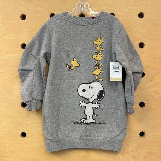 Grey Snoopy & Woodstock Dress