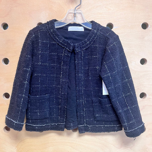 Black Pocket Cardigan