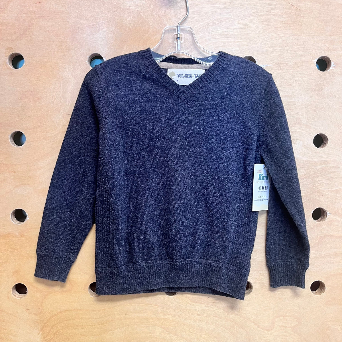 Grey V Neck Sweater