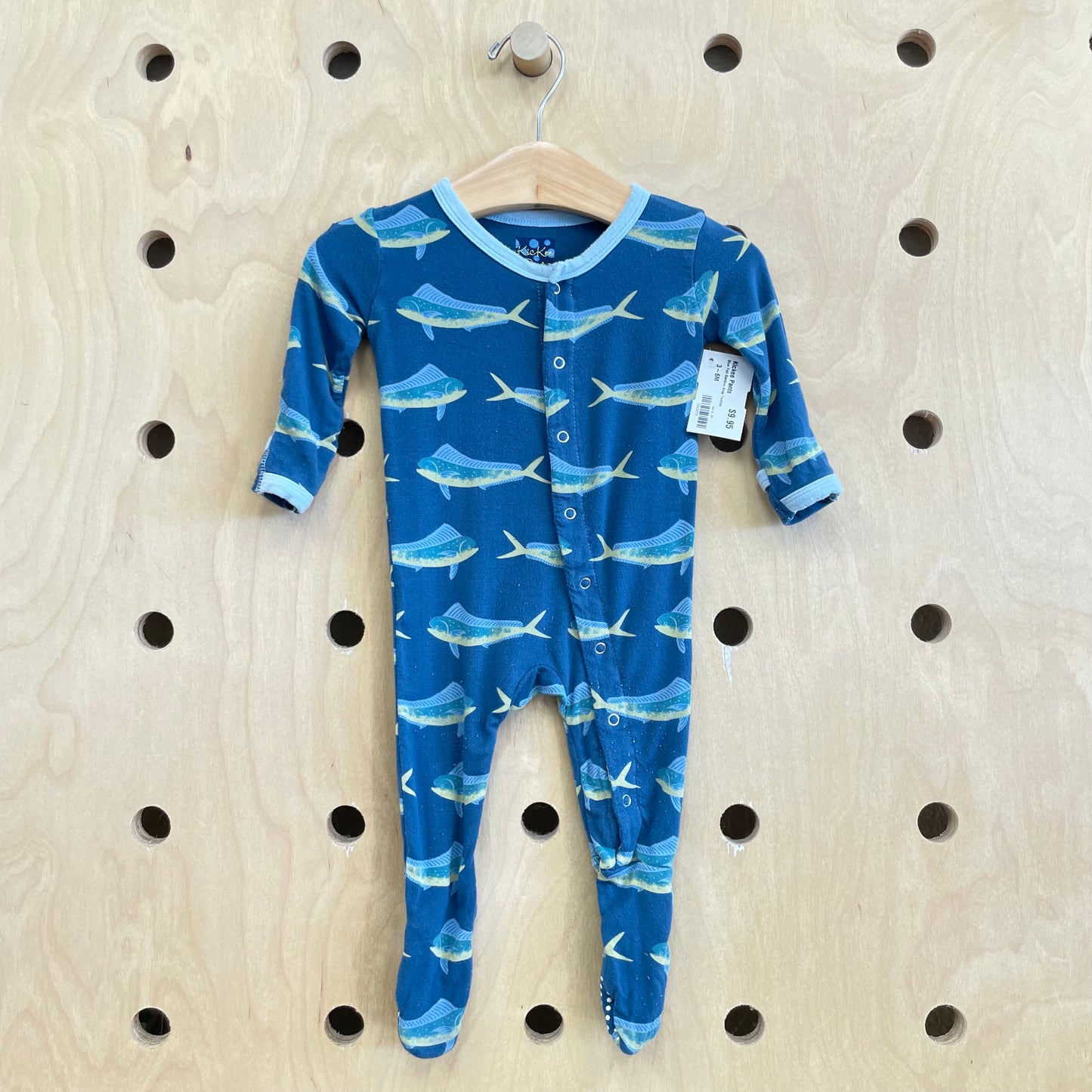 Blue Fish Bamboo Snap Footies