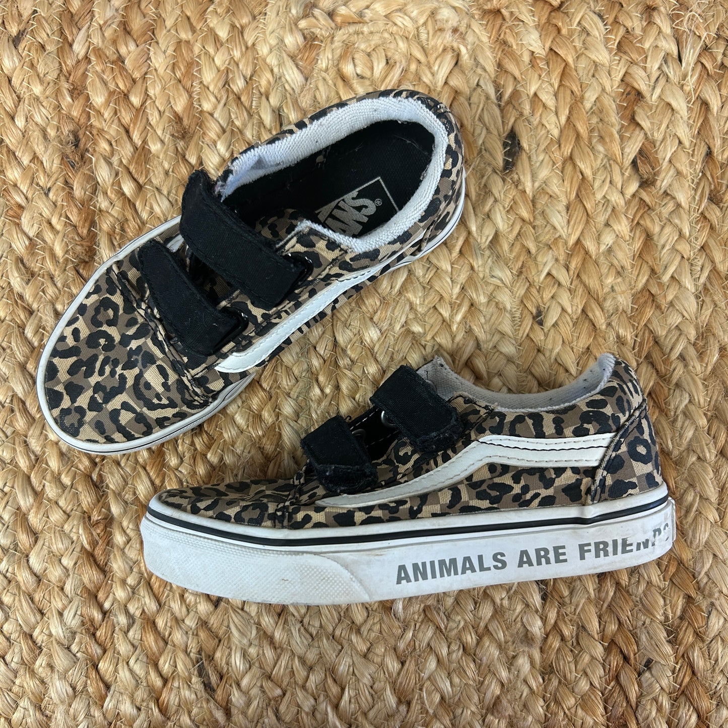 Nuetral Checkerboard & Leopard V Sneakers