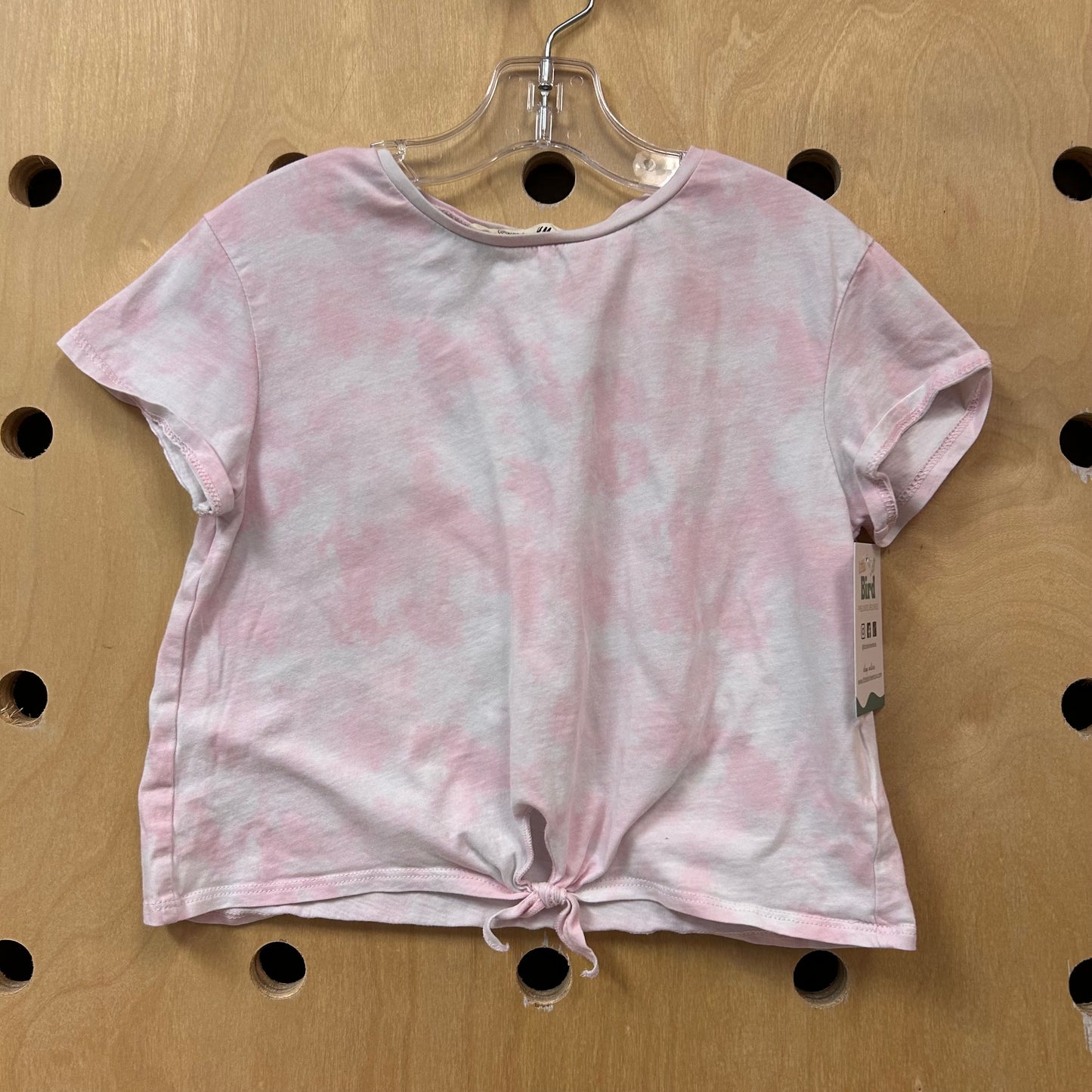 Pink Tie Dye Knotted Tee