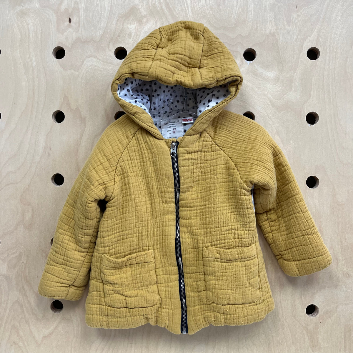 Mustard Gauze Thick Jacket
