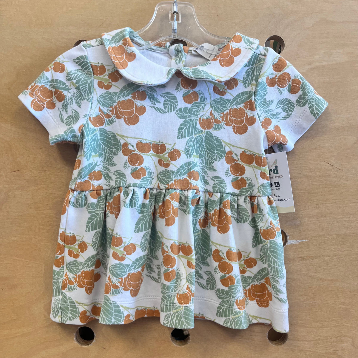 White/Green Citrus Organic Top