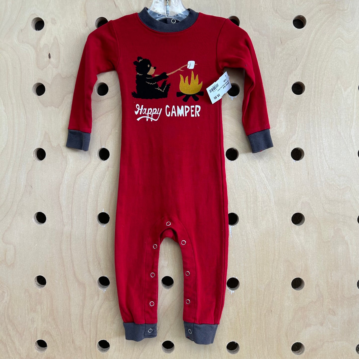 Red Happy Camper Bear Pajamas