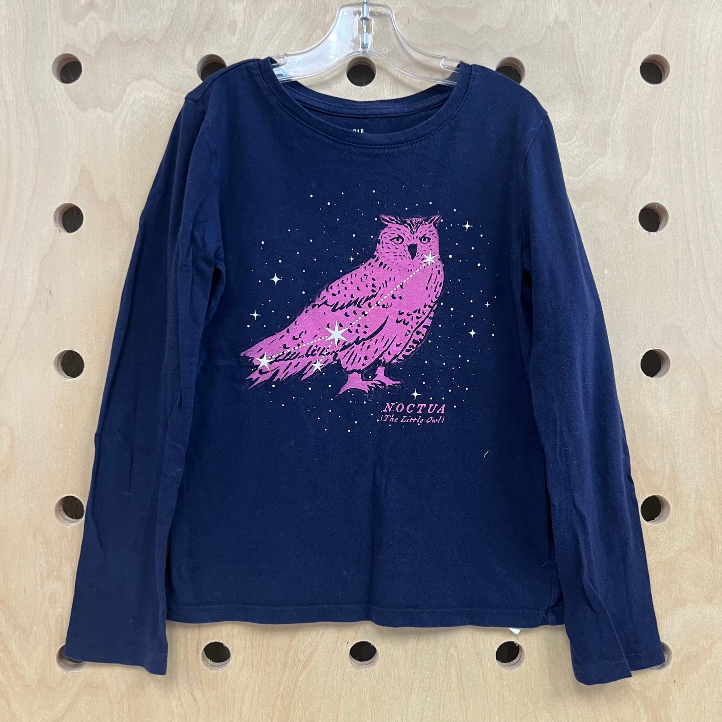 Blue & Pink Owl LS Tee
