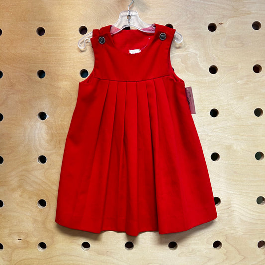 Good Lad Red Pleated Dress