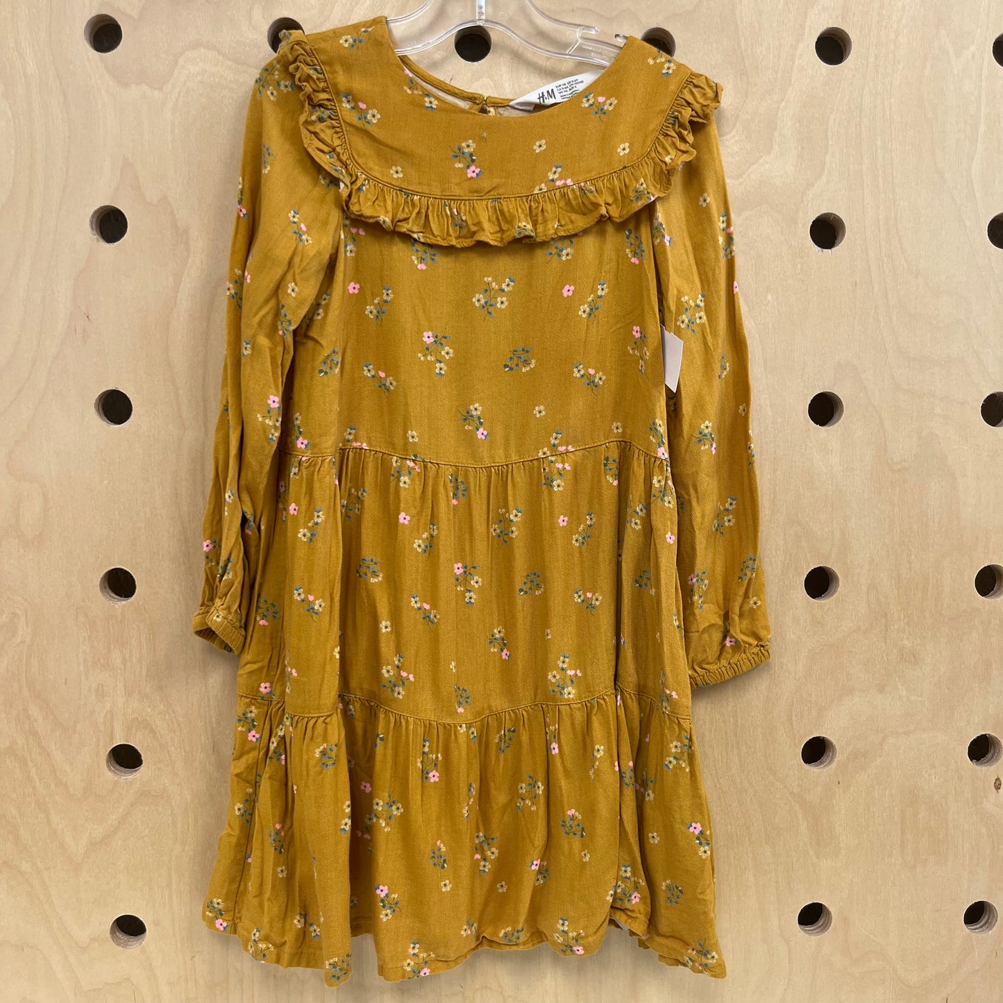 Mustard Floral Dress