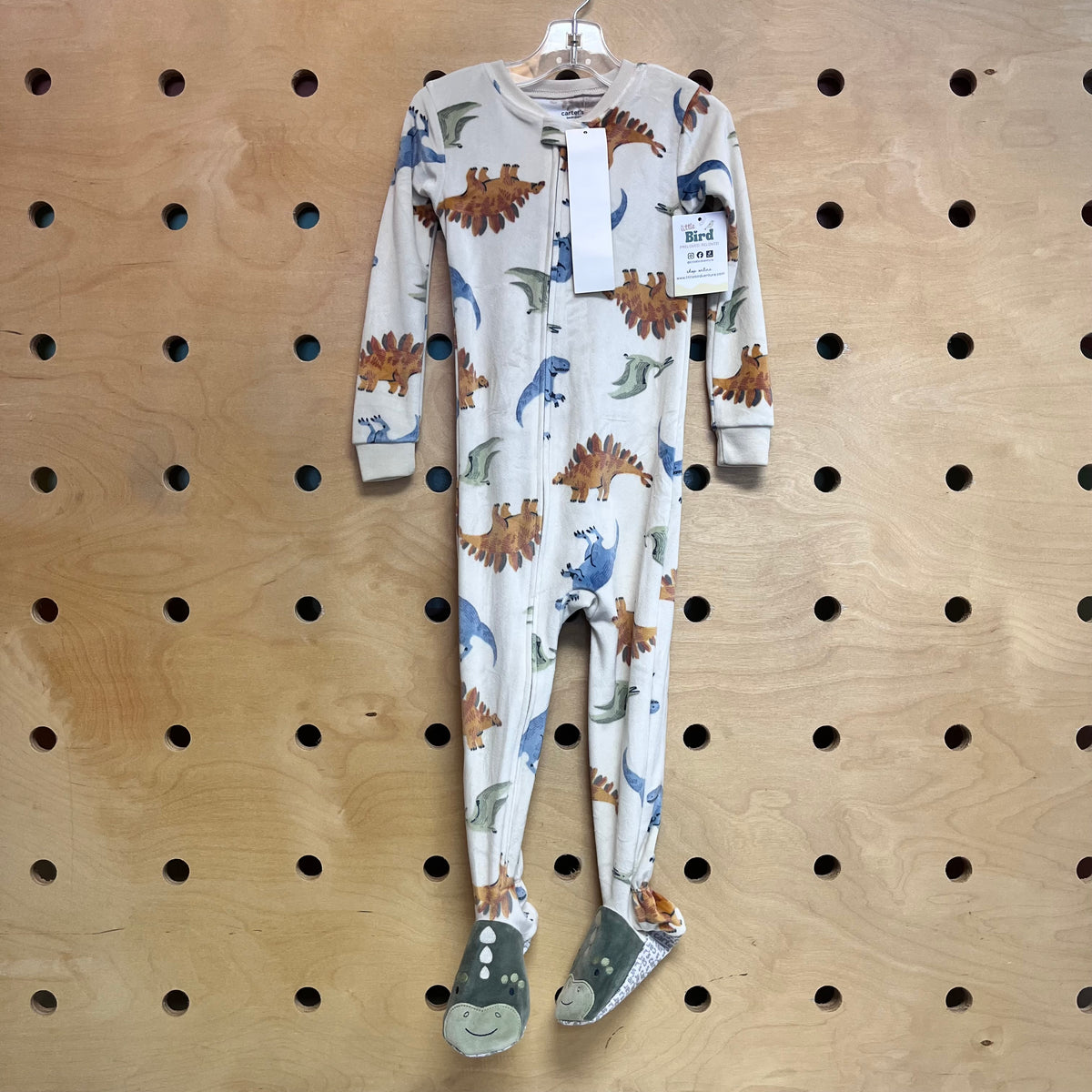 Cream Fleece Dino Pajamas NEW!
