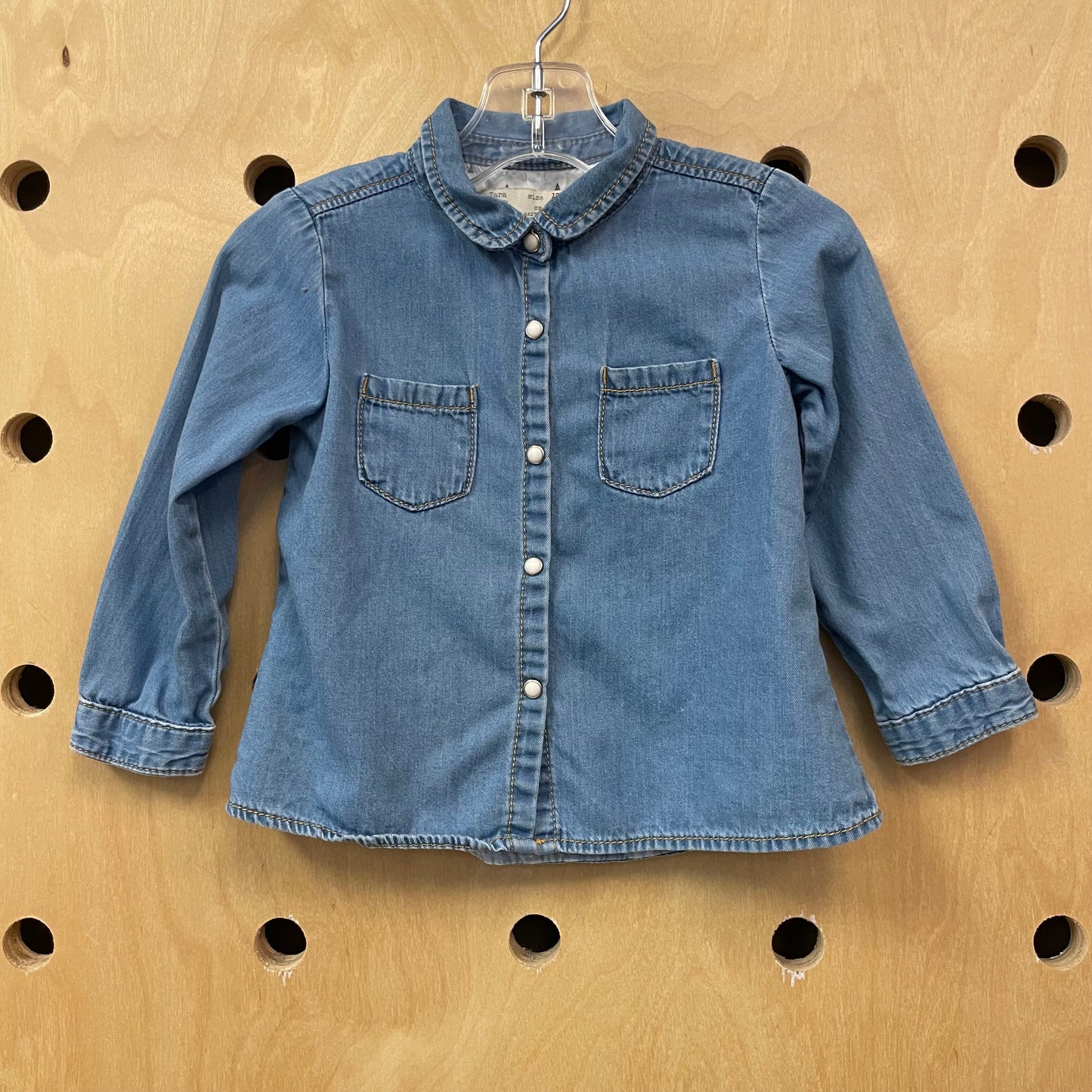 Chambray Pearl Snap Shirt