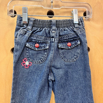 Embroidered Pull On Denim