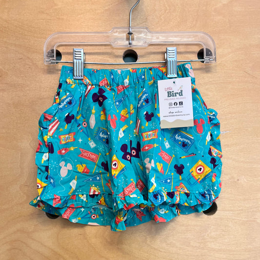 Green Ruffle Disneyland Shorts NEW!