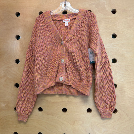 Orange Knit Cardigan