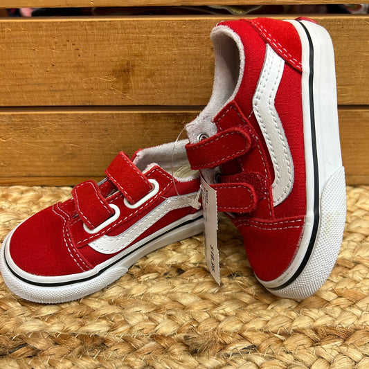 Red Velcro Sneakers