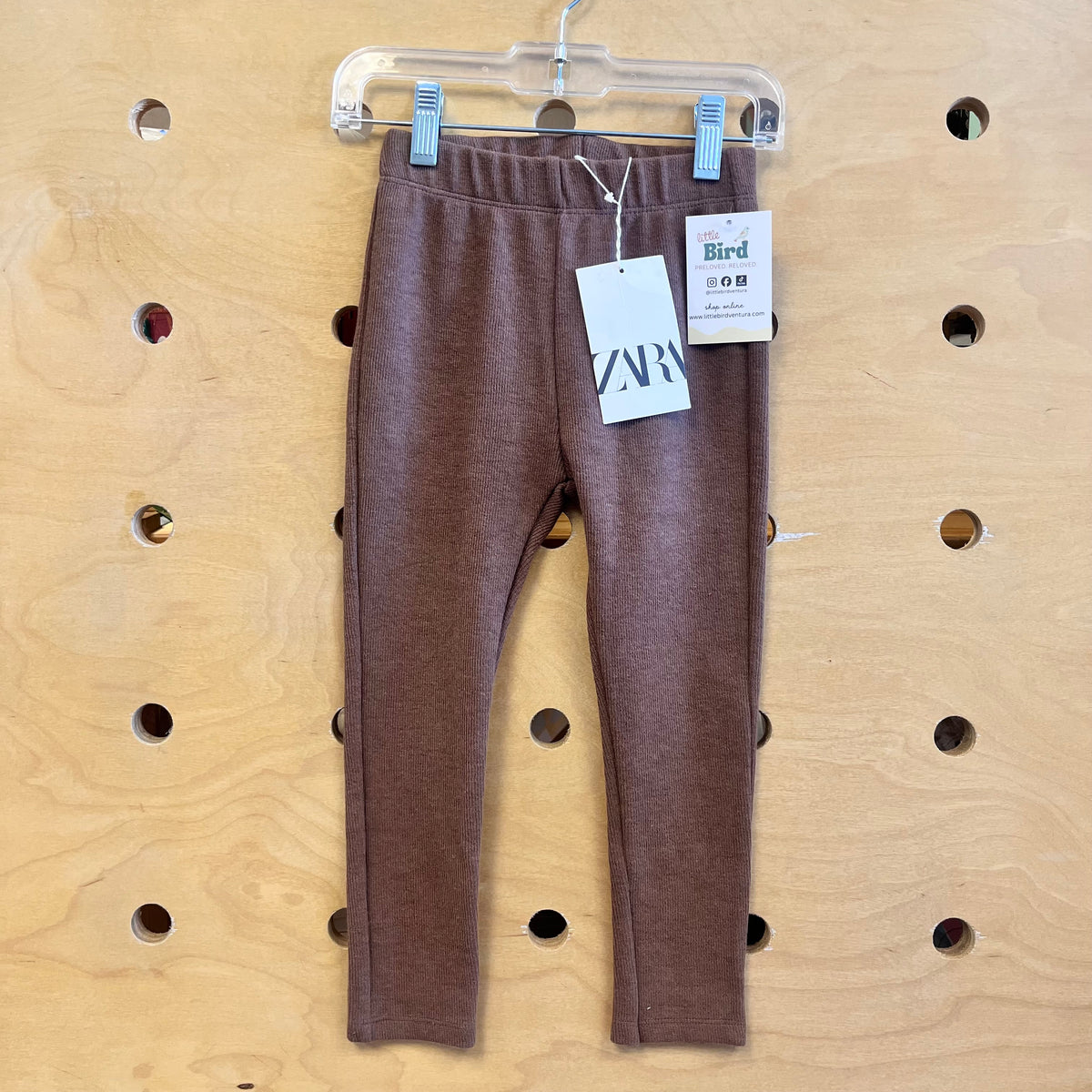 Brown Ribbed Leggings NEW!
