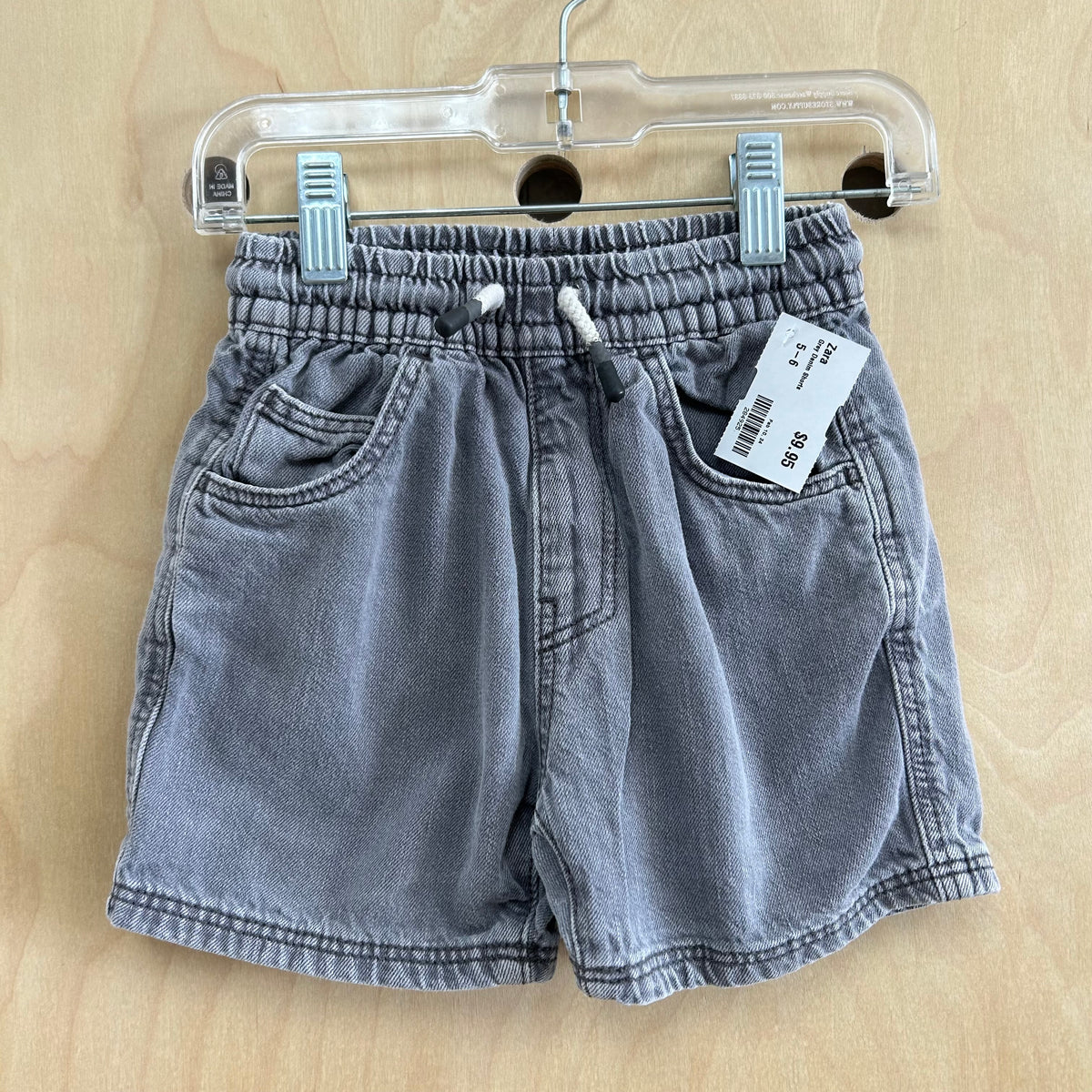 Grey Denim Shorts