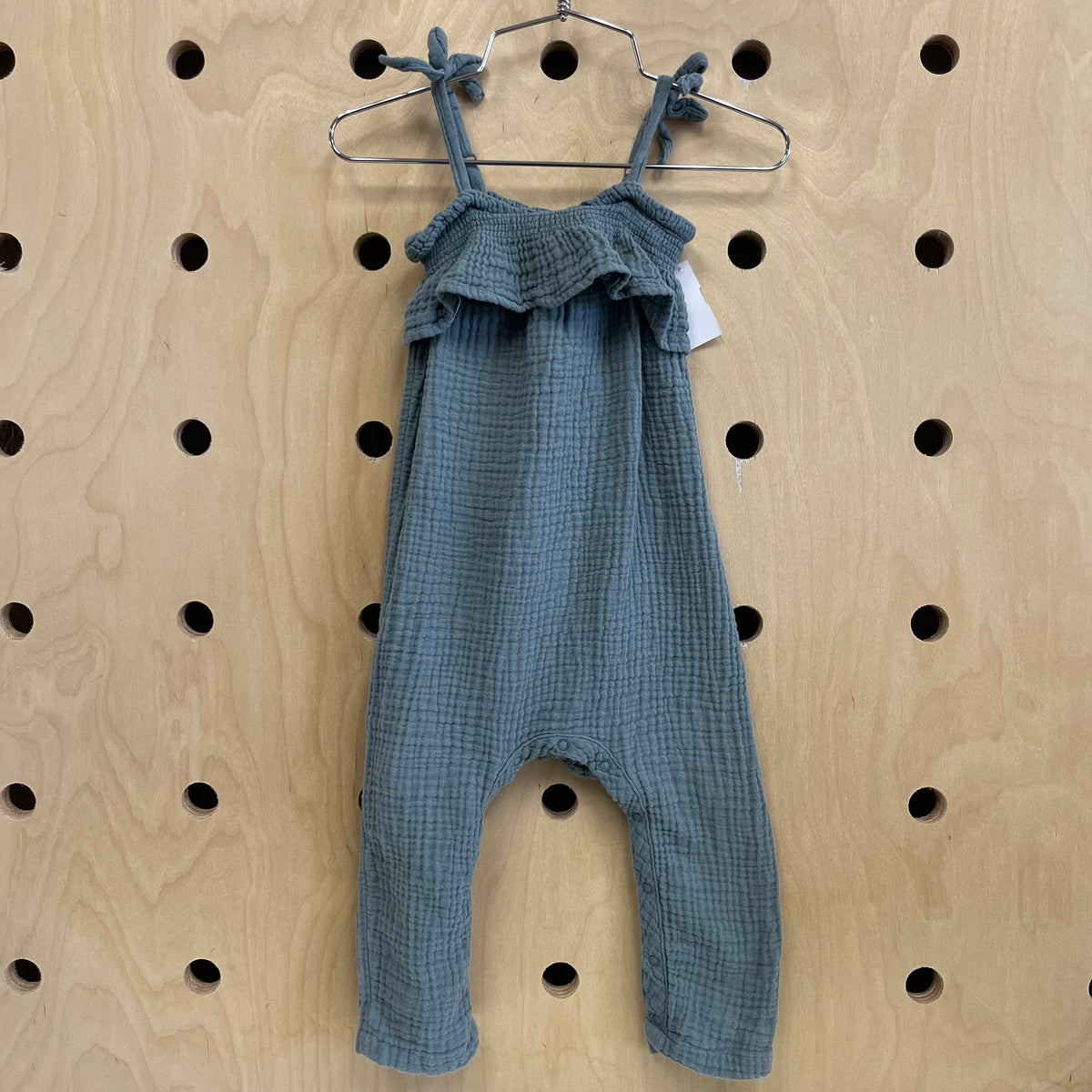 Blue Muslin Romper