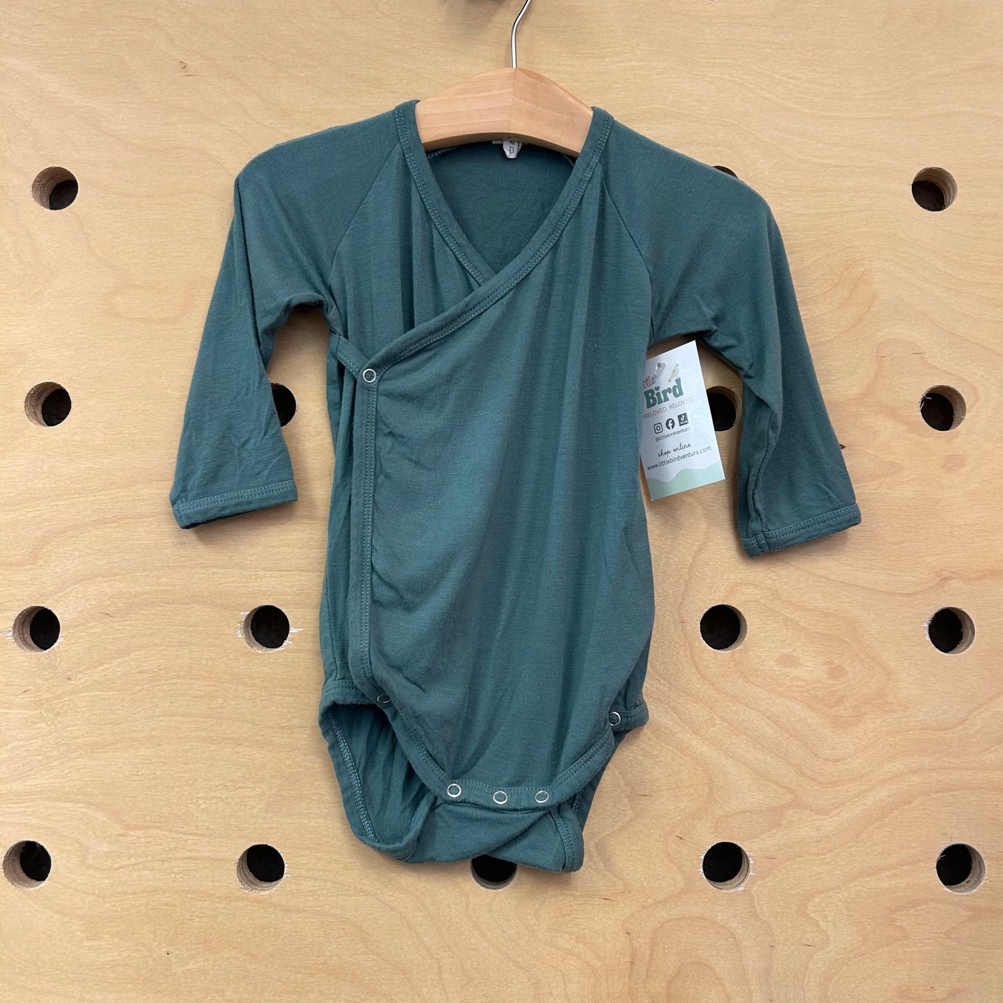 Green Wrap Bamboo Bodysuit