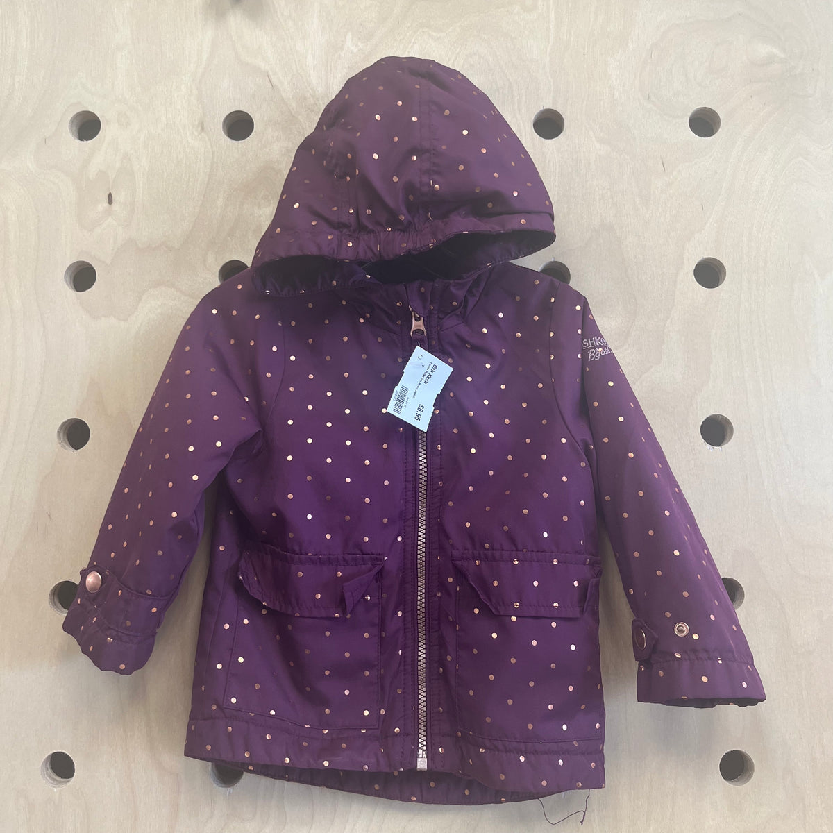 Purple Polka Dot Nylon Jacket