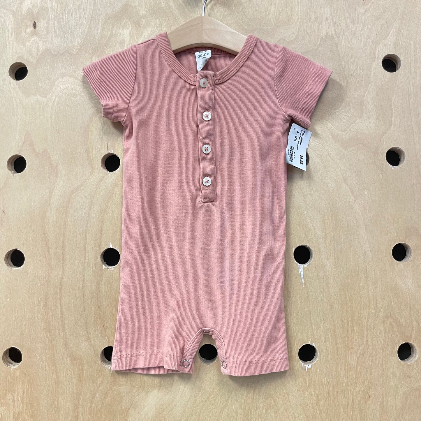Organic Peach Ribbed Outfit