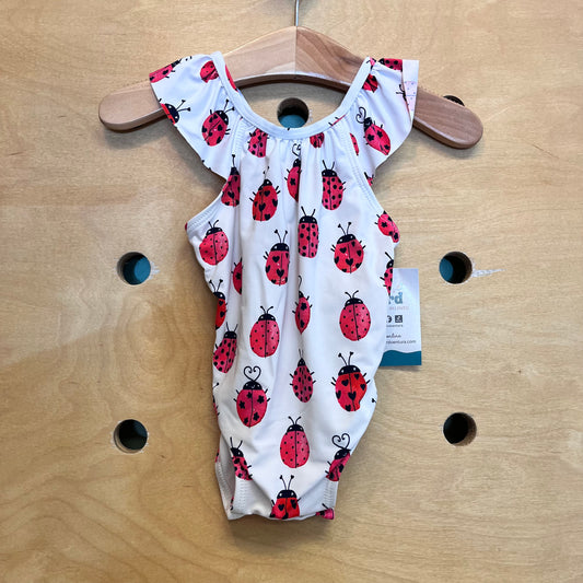 White Ladybug Swimsuit