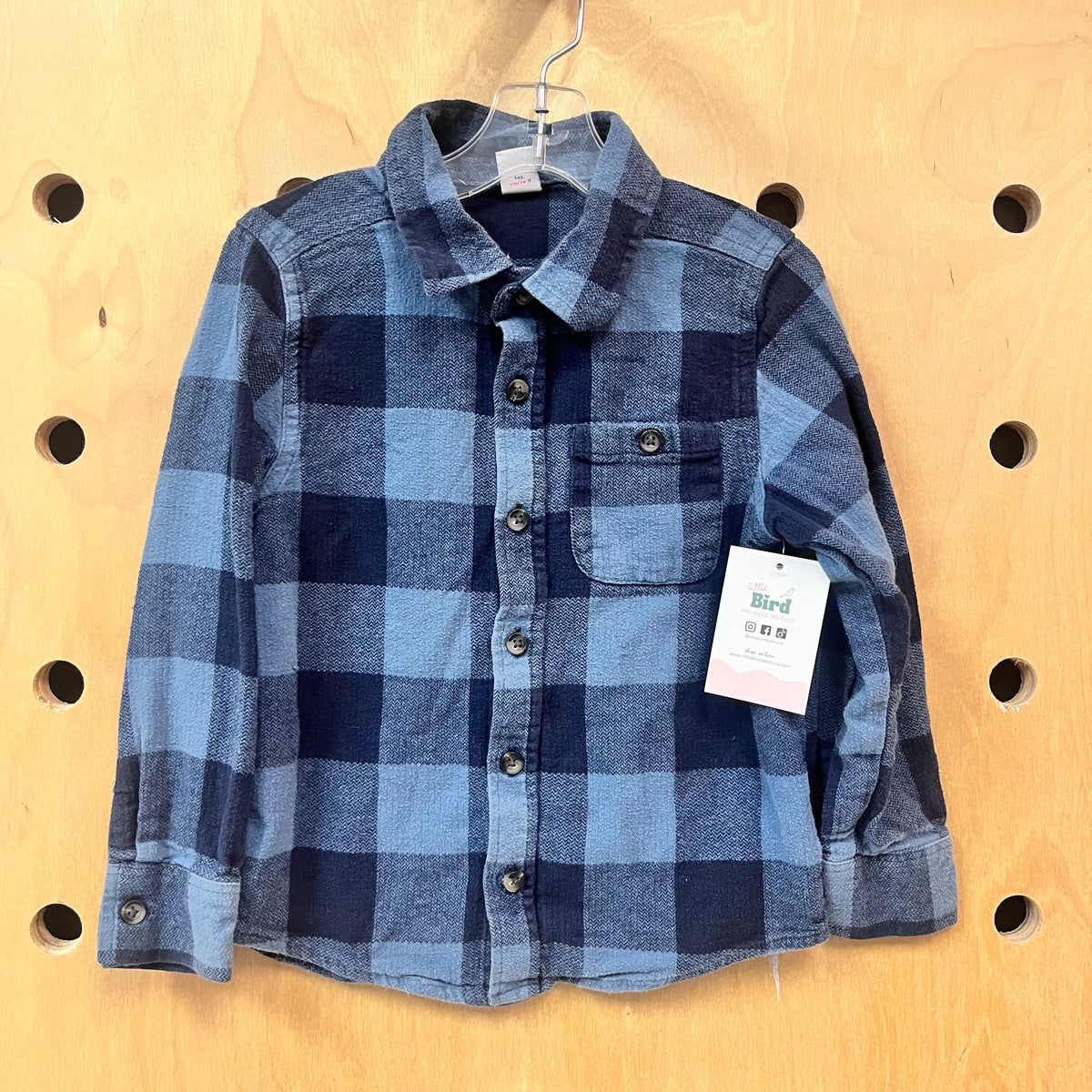 Blue Plaid Button Up