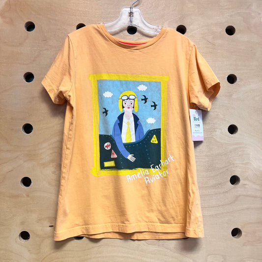 Orange 'Amelia Earhart' Tee