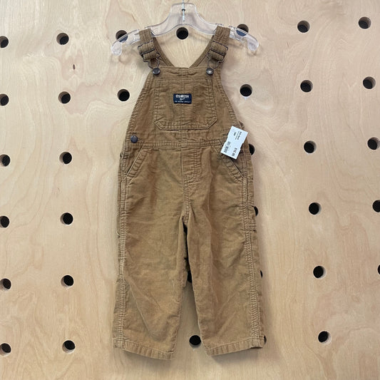 Tan Cord Overalls