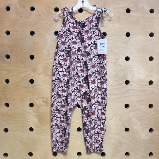 Purple/Pink Bamboo Flowers Romper