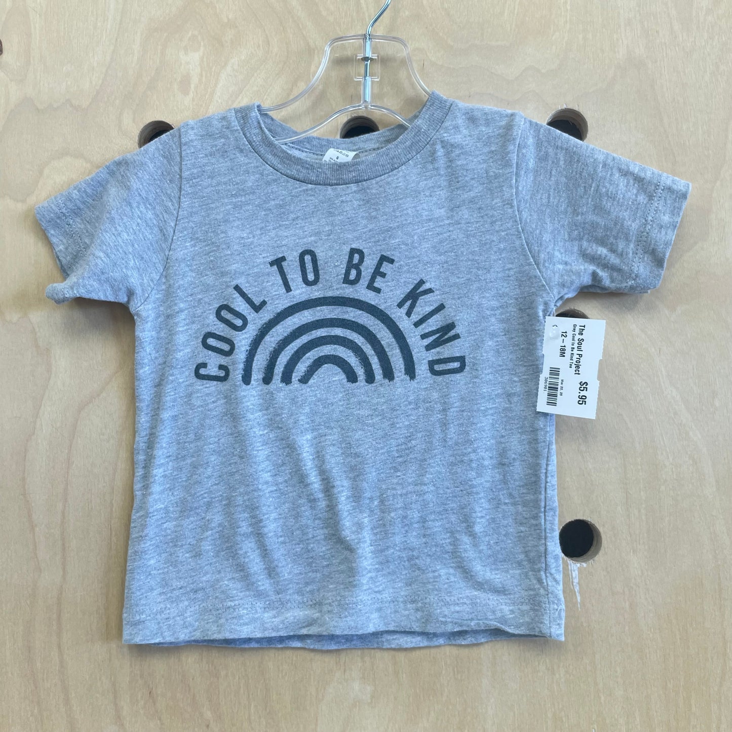 Grey Cool to Be Kind Tee