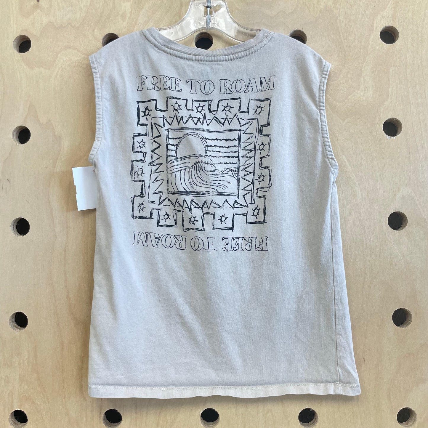 Tan Free To Roam Muscle Tank