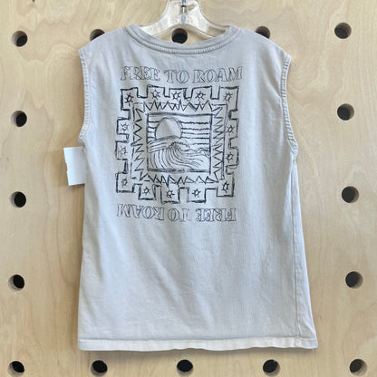 Tan Free To Roam Muscle Tank
