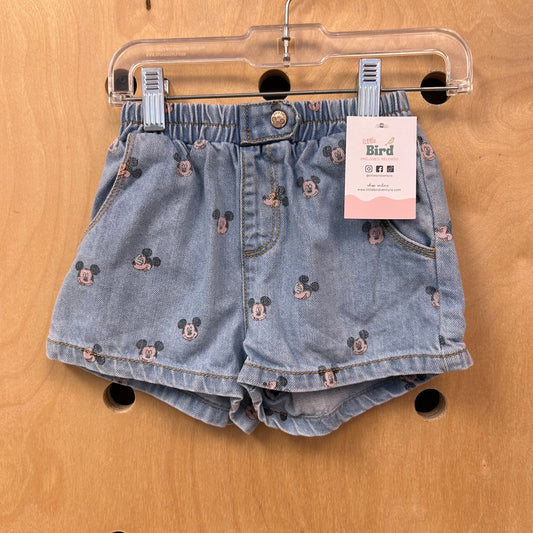 Denim Mickey Shorts